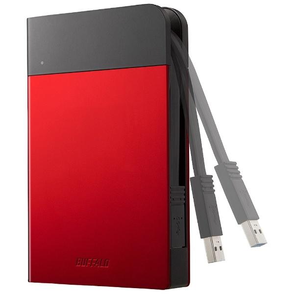BUFFALO(バッファロー) HD-PZN1.0U3-R [ポータブル型 /1TB] 外付けHDD MiniStation HD-PZNU3シリーズ レッド | BUFFALO | 01