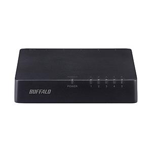 BUFFALO(バッファロー) LSW4-TX-5EP/BKD (スイッチングHub プラスチック筐体/電源外付けモデル) | BUFFALO