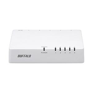 BUFFALO(バッファロー) LSW4-TX-5EPL/WHD (10/100Mbps対応 スイッチングHub プラスチック筐体/電源外付けモデル) 【864】 | BUFFALO