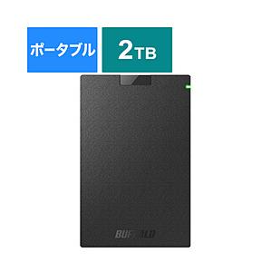 BUFFALO(バッファロー) HD-PCG2.0U3-GBA　USB3.1(Gen.1)対応 ポータブルHDD [2.0TB・ブラック] [振込不可] | BUFFALO