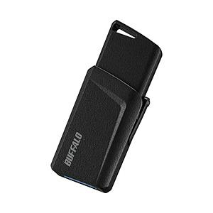 BUFFALO(バッファロー) USB3.1(Gen1)プッシュスライドUSBメモリ 64GB ブラック RUF3-SP64G-BK ブラック 【864】 [振込不可] | BUFFALO