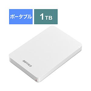 BUFFALO(バッファロー) HD-PGF1.0U3-WHA(ホワイト)　 USB3.1(Gen.1)対応 ポータブルハードディスク[1TB/Win・Mac対応] [振込不可] | BUFFALO