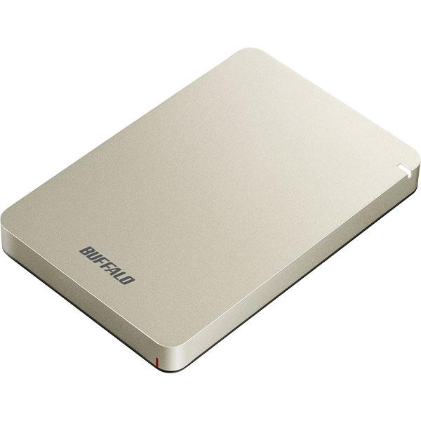 BUFFALO(バッファロー) HD-PGF1.0U3-GLA(ゴールド)　 USB3.1(Gen.1)対応 ポータブルハードディスク[1TB/Win・Mac対応] | BUFFALO | 01