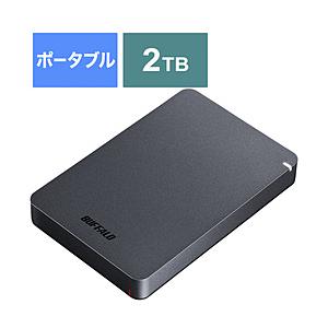 BUFFALO(バッファロー) HD-PGF2.0U3-BBKA(ブラック)　 USB3.1(Gen.1)対応 ポータブルハードディスク[2TB/Win・Mac対応] [振込不可][代引不可] | BUFFALO