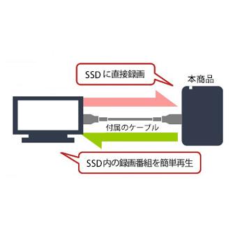 BUFFALO(バッファロー) SSD-PGT240U3-BA TV録画・取り付け可能 外付けポータブルSSD 240GB ブラック [振込不可] | BUFFALO | 10