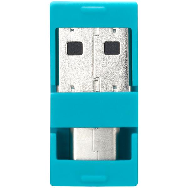 USBメモリ (Chrome/Android/iPadOS/Mac/Windows11対応) ターコイズブルー RUF3-AC16G-BL ［16GB /USB TypeA＋USB TypeC /USB3.2 /キャップ式］ | BUFFALO | 05