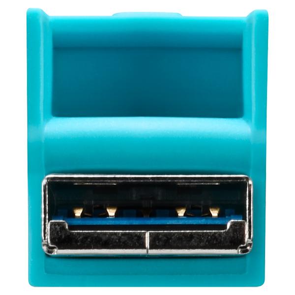 USBメモリ (Chrome/Android/iPadOS/Mac/Windows11対応) ターコイズブルー RUF3-AC16G-BL ［16GB /USB TypeA＋USB TypeC /USB3.2 /キャップ式］ | BUFFALO | 07