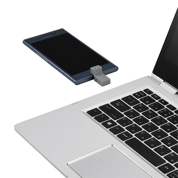 BUFFALO(バッファロー) USBメモリ (Chrome/Android/iPadOS/Mac/Windows11対応) グレー RUF3-AC32G-GY ［32GB /USB TypeA＋USB TypeC /USB3.2 /キャップ式］ | BUFFALO | 08