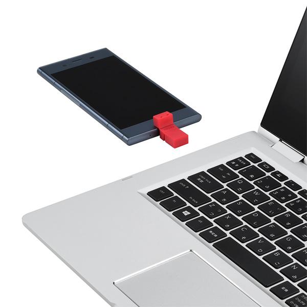 USBメモリ (Chrome/Android/iPadOS/Mac/Windows11対応) ピンキーレッド RUF3-AC32G-RD ［32GB /USB TypeA＋USB TypeC /USB3.2 /キャップ式］ 【864】 | BUFFALO | 08