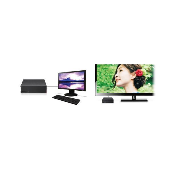 BUFFALO(バッファロー) HD-LE6U3-BB 外付けHDD USB-A接続 テレビ・パソコン両対応 ブラック ［据え置き型 /6TB］ [振込不可][代引不可] | BUFFALO | 12
