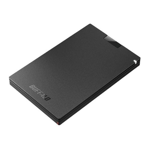 BUFFALO(バッファロー) SSD-PGVB1.0U3-B 外付けSSD USB-A接続 SIAA抗菌(Chrome/Mac/Windows11対応) ブラック ［1TB /ポータブル型］ [振込不可][代引不可] | BUFFALO | 03