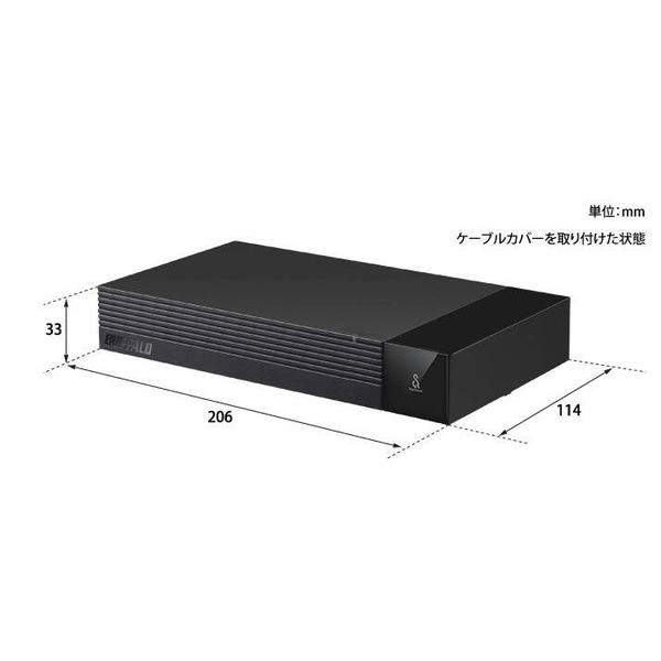 BUFFALO(バッファロー) HD-SQS2U3-A 外付けHDD USB-A接続 テレビ・レコーダー録画用(Chrome/Mac/Windows11対応) ブラック ［2TB /据え置き型］ | BUFFALO | 07