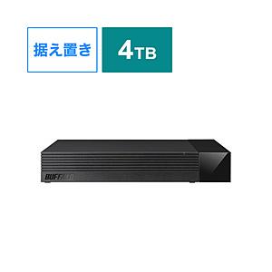BUFFALO(バッファロー) HDV-CCD4U3BA 外付けHDD USB-A接続 テレビ・レコーダー録画用(Chrome/Mac/Windows11対応) ブラック ［4TB /据え置き型］ | BUFFALO
