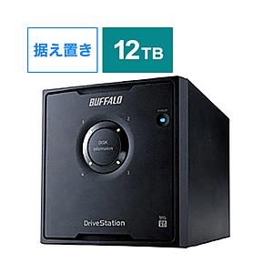 BUFFALO(バッファロー) HD-QL12TU3/R5J  外付HDD ［USB3.0・12TB］ 4ドライブモデル/RAID 5対応 【864】 | BUFFALO