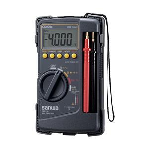三和電気計器 デジルマルチメータ 保護カバー付き CD800A | 