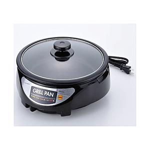 新津興器 グリル鍋 「ホームスワン」（プレート1枚）　SGR-24-B ブラック | 新津興器