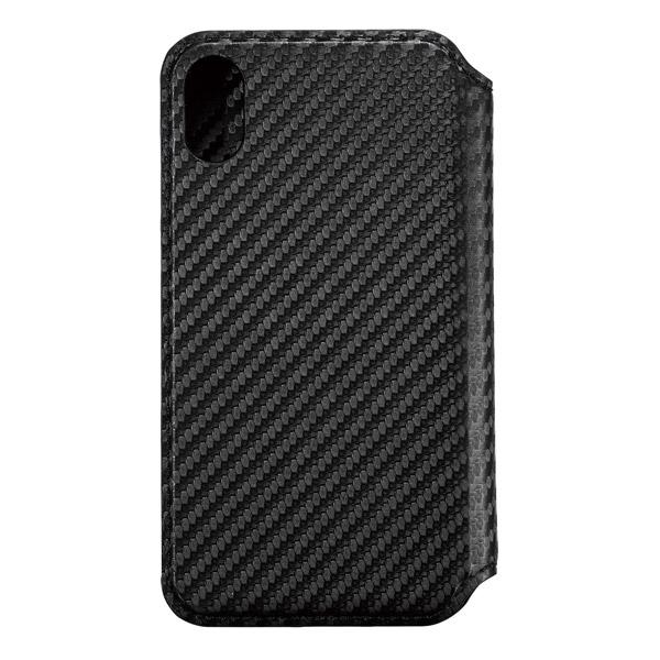 サンクレスト iPhone XS Max 6.5インチ用インチ用 NEWT CAT FLIP カーボンブラック I32CNW06 【864】 [振込不可] | SUNCREST | 01