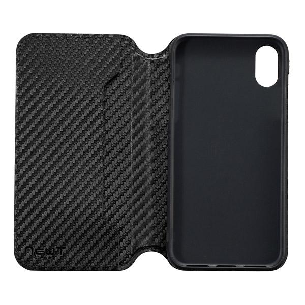 サンクレスト iPhone XS Max 6.5インチ用インチ用 NEWT CAT FLIP カーボンブラック I32CNW06 【864】 [振込不可] | SUNCREST | 03