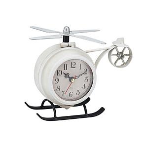 イシグロ テーブルクロック ヘリコプター  ホワイト 31244 | 