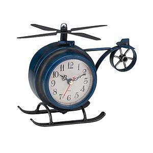 イシグロ テーブルクロック ヘリコプター  ネイビー 31246 | 