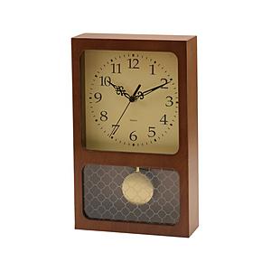 イシグロ 木製振リ子時計 レクタングル　ブラウン   31260 | 