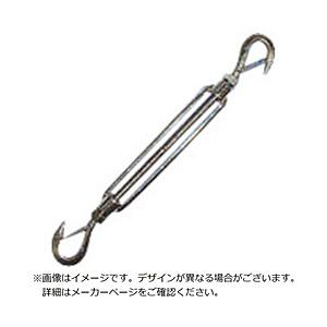 水本機械製作所 水本　ステンレス　枠式ターンバックル外れ止め付（フック＆フック）　捻子径2分5厘   TB-8HK | 