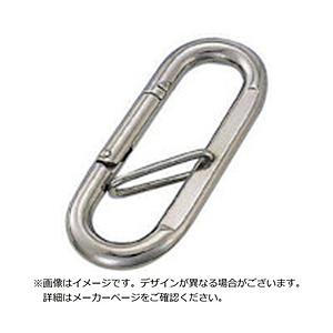 【値下げ】カラビナ 水本機械製作所 ステンレス(環付き) 100個 カラビナ 黒色塗装 - 株式会社 水本機械製作所 ステンレスチェーン