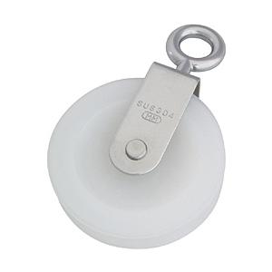 水本機械製作所 ナイロンプーリー　使用ロープ径φ~9mm　B1339 | 