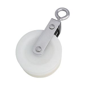 水本機械製作所 ナイロンプーリー　使用ロープ径φ~9mm　B1340 | 