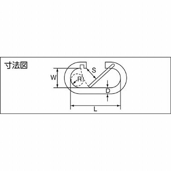 水本機械製作所 B-1946 水本 ステンレス O型フック 線径10mm長さ61mm |  | 02