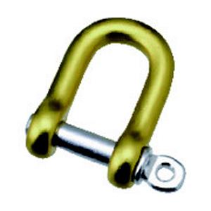 水本機械製作所 水本　アルミシャックル（イエロー）　呼び６ｍｍ | 