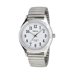 クレファー TELVA テルバ アナログウオッチ メンズ 10気圧防水 腕時計 CREPHA（クレファー） シルバー×ホワイト TE-AM011-WTS ［正規品］ | ブランド登録なし