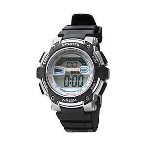 クレファー TELVA　デジタルウォッチ　ウレタンバンドモデル　[メンズ腕時計 /電池式] TS-D155-SV | ブランド登録なし