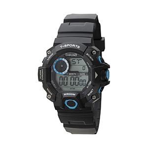 クレファー TELVA　デジタルウォッチ　ウレタンバンドモデル　[メンズ腕時計 /電池式] TS-D156-BL | ブランド登録なし