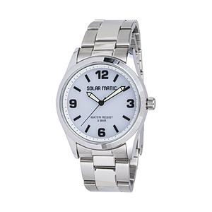 クレファー TELVA テルバ SOLAR MATIC アナログウオッチ ソーラー 腕時計 メンズ CREPHA（クレファー） シルバー SM-AM168-WTS | ブランド登録なし