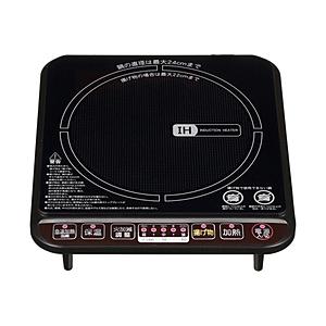 ヤマゼン IH調理器  ブラック YEA-140(B) ［1口 /100V］ | 山善