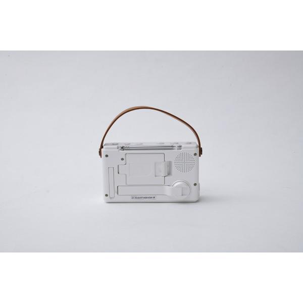 QRIOM 手回し充電テレビ  パールホワイト JYTM-RTV430-PW ［ワイドFM対応 /防滴ラジオ /テレビ/AM/FM］ |  | 04