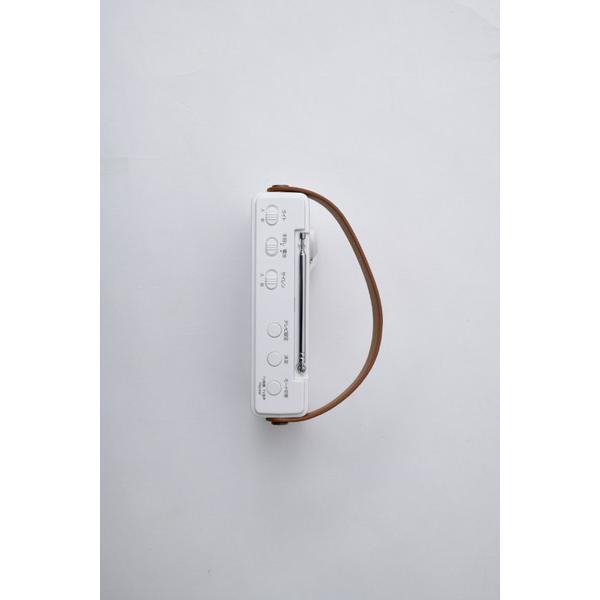 QRIOM 手回し充電テレビ  パールホワイト JYTM-RTV430-PW ［ワイドFM対応 /防滴ラジオ /テレビ/AM/FM］ |  | 05