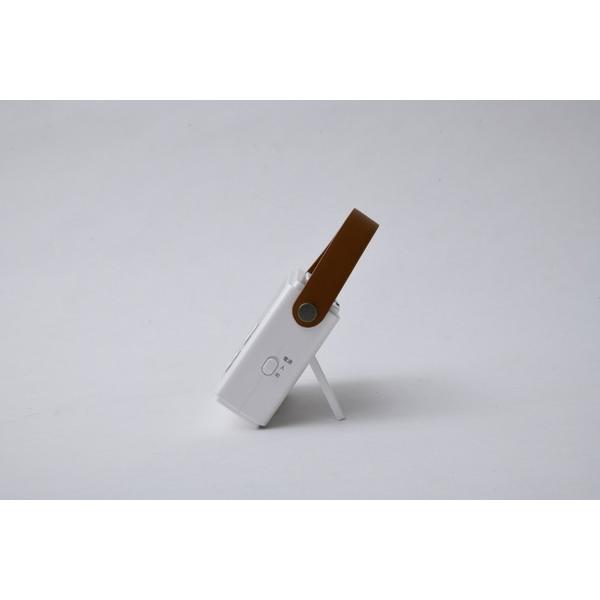 QRIOM 手回し充電テレビ  パールホワイト JYTM-RTV430-PW ［ワイドFM対応 /防滴ラジオ /テレビ/AM/FM］ |  | 08