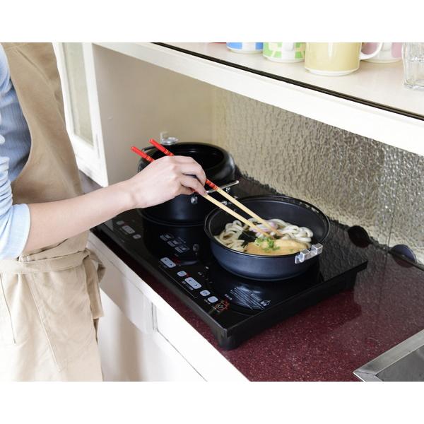 ヤマゼン 2口IH調理器   YET-W1452-B ［2口 /100V］ | 山善 | 02