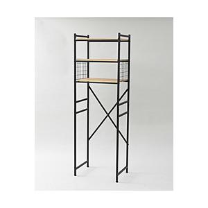 ヤマゼン 冷蔵庫上ラック  ブラック RUR-18(OAK/SBK) | 山善