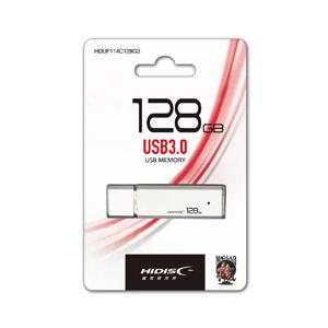 ハイディスク USBメモリ HIDISC シルバー HDUF114C128G3 ［128GB /USB3.0 /USB TypeA /キャップ式］ | 