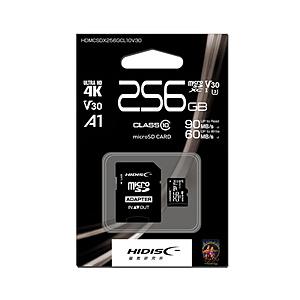 ハイディスク microSDXCカード   HDMCSDX256GCL10V30 ［Class10 /256GB］ | 