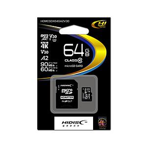 ハイディスク microSDXCカード   HDMCSDX64GA2V30 ［Class10 /64GB］ | 