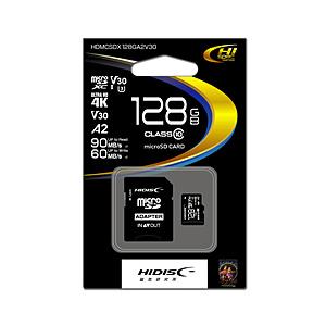 ハイディスク microSDXCカード   HDMCSDX128GA2V30 ［Class10 /128GB］ | 