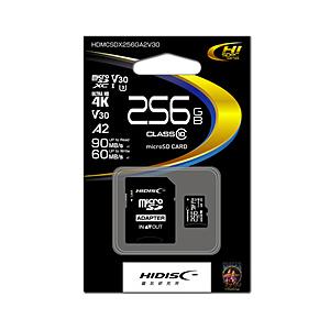 ハイディスク microSDXCカード   HDMCSDX256GA2V30 ［Class10 /256GB］ | 