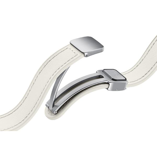 【サムスンGalaxy純正】Galaxy Watch6 D-Buckle Hybrid Eco-Leather Band（Slim S/M）環境に優しい素材【D-Buckleで簡単着脱】 Samsung（サムスン） CREAM ET… |  | 03