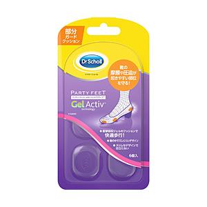 レキットベンキーザージャパン ドクターショール パーティーフィート ジェルスポットクッション6個入り | 