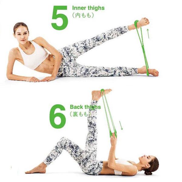 LAVIE 健康グッズ ストレッチ・コリほぐし・フィットネスチューブ のびーる フィットネス(スーパーハード/グリーン) 3B-3010 | LaVie | 04