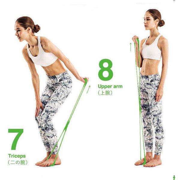 LAVIE 健康グッズ ストレッチ・コリほぐし・フィットネスチューブ のびーる フィットネス(スーパーハード/グリーン) 3B-3010 | LaVie | 05